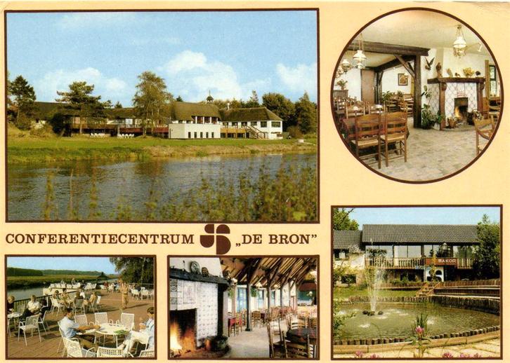 Conferentiecentrum de Bron, Oudleusen - 5 afb - 1985 gelopen, Verzamelen, Ansichtkaarten | Nederland, Gelopen, Noord-Brabant, Voor 1920
