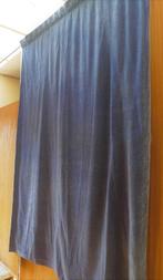 Overgordijn, vintage, Gebruikt, 100 tot 150 cm, Blauw, Vintage