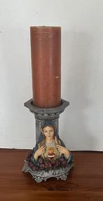 Kandelaar in de vorm van een pilaar-Maagd Maria, Ophalen of Verzenden