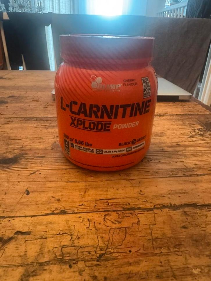 Olimp L-Carnitine Xplode Powder 300g – Cherry smaak – NIEUW, Sport en Fitness, Gezondheidsproducten en Wellness, Zo goed als nieuw
