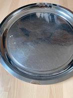 Zilverkleurige schaal/ blad doorsnee 56 cm, Ophalen of Verzenden, Zo goed als nieuw, Rond, Metaal