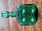 Empoli Dobbelsteen fles met originele dobbelsteen dop, Antiek en Kunst, Antiek | Glas en Kristal, Ophalen of Verzenden