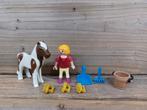 Playmobil meisje met pony, Ophalen of Verzenden, Zo goed als nieuw