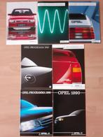 7 stuks Opel programma folders van 1984 t/m 1990, Opel, Nieuw, Opel, Ophalen of Verzenden