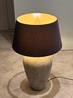 Stijlvolle lamp met stenen voet, Ophalen, Gebruikt, Rond, 50 cm of meer