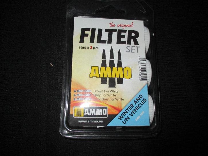 D-171,MIG AMMO NO,A.MIG-7450,FILTER SET Winter and UN Vehicl, Hobby en Vrije tijd, Modelbouw | Figuren en Diorama's, Nieuw, 1:35 tot 1:50