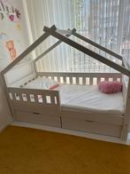 KINDERBED "Design" 140x70 cm Wit met 2 laden en matras, Kinderen en Baby's, 140 tot 160 cm, Zo goed als nieuw, 70 tot 85 cm, Ophalen