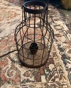 Tafellamp corten staal look, Huis en Inrichting, Lampen | Tafellampen, Ophalen of Verzenden, Zo goed als nieuw, Metaal, Minder dan 50 cm