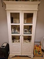 Een witte vitrine, Huis en Inrichting, Kasten | Vitrinekasten, Ophalen, Gebruikt, 25 tot 50 cm