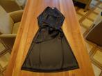 LADRESS zijden chocolade bruin jurkje met strik, Bruin, Maat 46/48 (XL) of groter, Nieuw, Ophalen of Verzenden