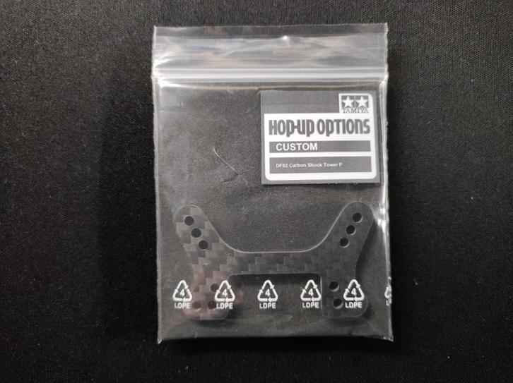 Tamiya DF02 Carbon Demperbrug voor, Hobby en Vrije tijd, Modelbouw | Radiografisch | Overige, Nieuw, Ophalen of Verzenden