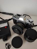 Canon analoge AE-1 camera met toebehoren, Ophalen of Verzenden, Gebruikt, Spiegelreflex, Canon
