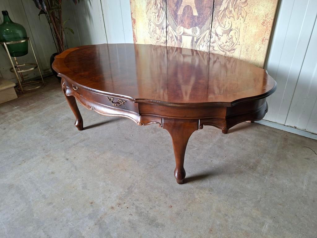 Klassieke barok salontafel met lades afm. 150x90cm en 52cm h, Ophalen of Verzenden