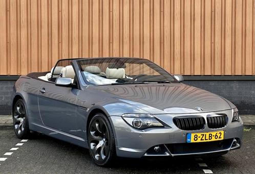 BMW 6-Serie 4.8 I 650 Cabrio AUT 2007 Grijs, Auto's, BMW, Particulier, 6-Serie, ABS, Adaptieve lichten, Adaptive Cruise Control