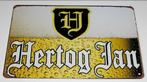 HERTOG JAN : Metalen Bord Hertog Jan Bier - Glas & Logo, Verzamelen, Biermerken, Nieuw, Reclamebord, Plaat of Schild, Hertog Jan