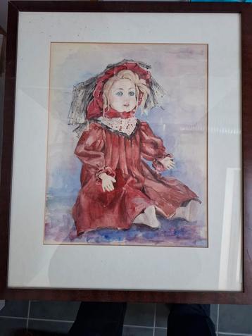 Antieke afbeelding meisje, ca. 1920 beschikbaar voor biedingen