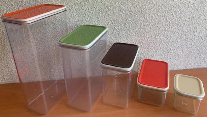 Mepal  Modul: voorraaddozen # 1 (retro/vintage), Huis en Inrichting, Keuken | Keukenbenodigdheden, Zo goed als nieuw, Ophalen of Verzenden