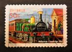 Australië - trein - historische locomotief uit 1854, Postzegels en Munten, Treinen, Ophalen, Gestempeld
