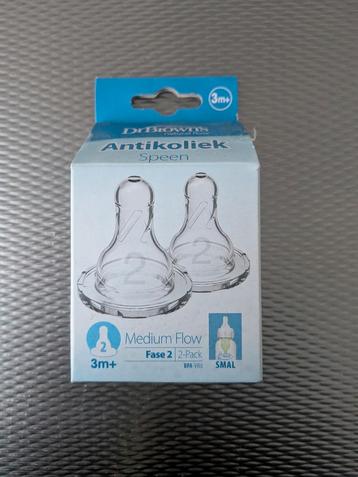 Dr. Brown's Antikoliek Flesspeen Fase 2 (3m+) beschikbaar voor biedingen