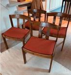 Vintage Pander - Art Deco Stoelen - Uniek ongwerp, Huis en Inrichting, Ophalen, Bruin, Zo goed als nieuw, Vier