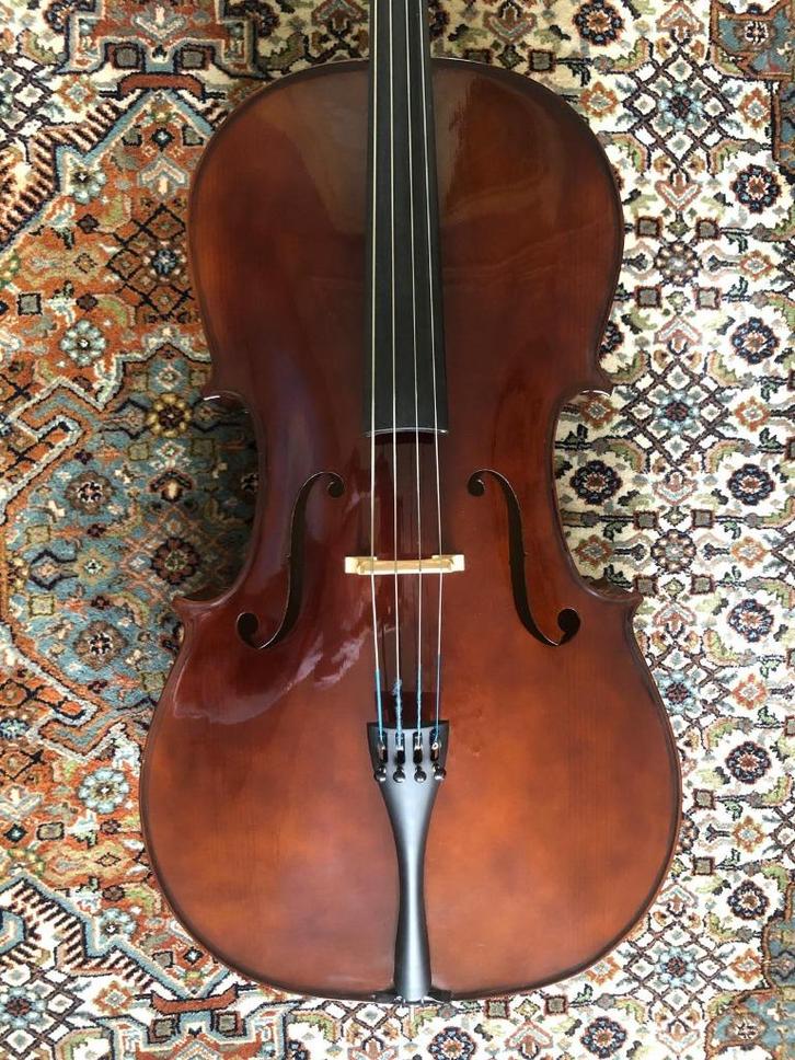 cello €1950,-, Muziek en Instrumenten, Strijkinstrumenten | Cello's, Zo goed als nieuw, 4/4-cello, Ophalen