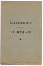 Peugeot 402 smeerschema, Ophalen of Verzenden