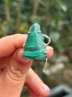 Malachiet Edelsteenring maat 16, Overige materialen, Nieuw, Ophalen of Verzenden, Kleiner dan 17