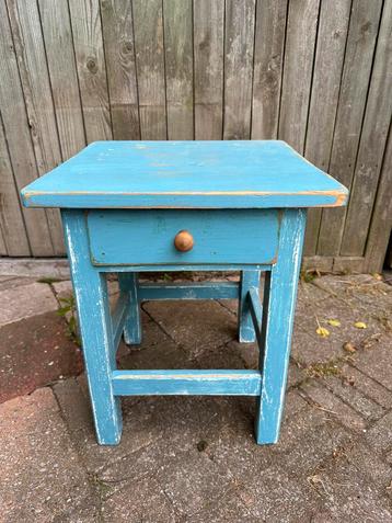 Houten Nachtkastje Slaapkamer Kast Brocante Hout Bed Vintage beschikbaar voor biedingen