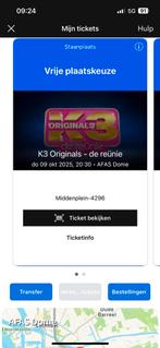 2x k3 reunie tickets  sta plaatsten, Tickets en Kaartjes, Twee personen