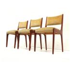 3x Vintage stoel eetkamerstoel jaren '60 '70 design retro, Verzenden, Eén