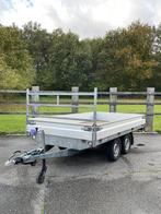 Hapert dubbelasser plateauwagen - 2000 kg, Auto diversen, Aanhangers en Bagagewagens, Ophalen of Verzenden, Zo goed als nieuw