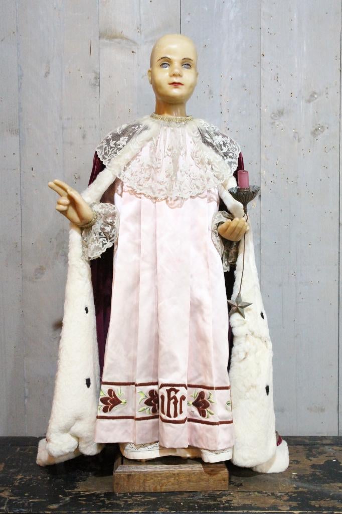 Antiek wassen kindje van Praag, Antiek en Kunst, Antiek | Religie, Ophalen