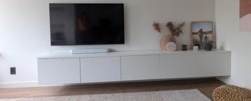 Tv meubel ikea besta wit zwevend - afbeelding 1