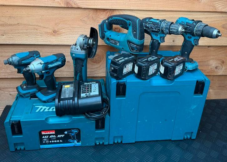 12 delige Makita set, Doe-het-zelf en Verbouw, Gereedschap | Handgereedschap, Gebruikt, Ophalen of Verzenden