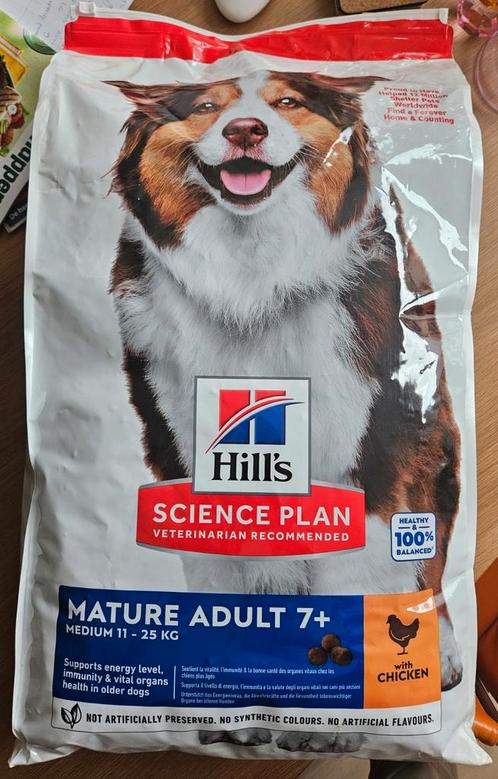 Hill's hondenvoer mature adult 7+ / medium met kip, Dieren en Toebehoren, Dierenvoeding, Hond, Ophalen of Verzenden