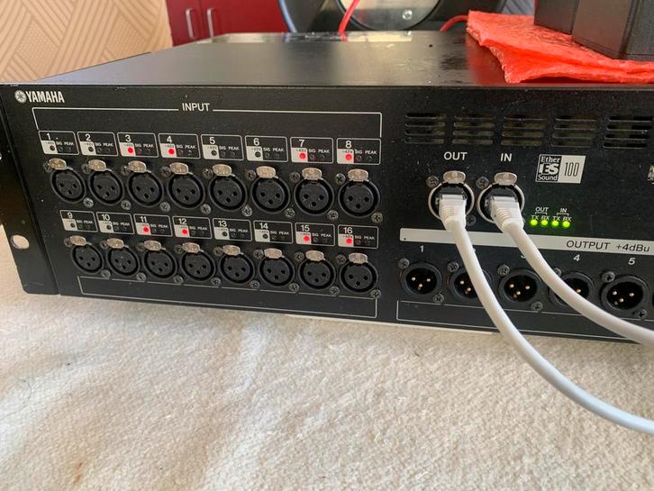 Yamaha Ethersound multikabel met Stagebox, Muziek en Instrumenten, Kabels en Stekkers, Gebruikt, Microfoon, Ophalen