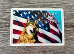 Blikken Bord / Wandbord / Tekstbord - Stars and Stripes, Ophalen of Verzenden