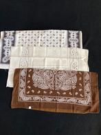 3 grote zakdoeken beige / bruin, Huis en Inrichting, Keuken | Textiel, Beige, Overige typen, Gebruikt, Ophalen of Verzenden