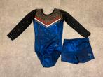 Glitter Turnpakje 7 jaar, Sport en Fitness, Turnen, Blauw, Zo goed als nieuw, Turnpak(je), Kindermaat 122 t/m 140