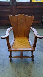 Vintage Art Deco Stoel met Geweven Zitting, Ophalen