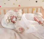 Reborn Baby met Linnen Jurk, Ophalen of Verzenden, Nieuw, Babypop