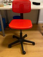 IKEA bureaustoel rood, Huis en Inrichting, Bureaustoelen, Ophalen, Zo goed als nieuw, Rood