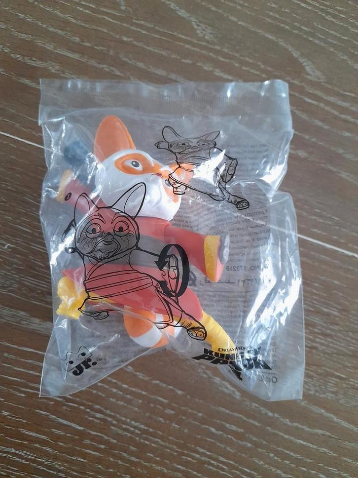 Bijna gratis nieuw Burger King, Kung Fu Panda vos Dreamworks, Verzamelen, Poppetjes en Figuurtjes, Nieuw, Ophalen of Verzenden