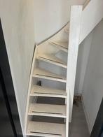 Houten trap met kwartslag, Doe-het-zelf en Verbouw, Ladders en Trappen, Ophalen, Gebruikt, Trap, 2 tot 4 meter