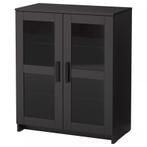 Ikea Brimnes kast glas/zwart, Huis en Inrichting, Kasten | Vitrinekasten, Ophalen, 100 tot 150 cm, 50 tot 100 cm, 25 tot 50 cm