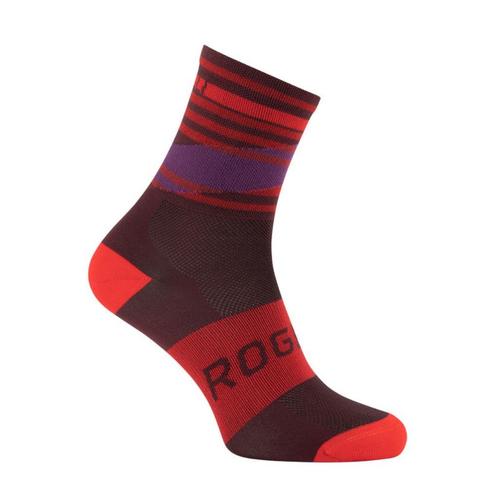 Fietssokken Rogelli Stripe rood zwart, Sport en Fitness, Wielrennen, Nieuw, Kleding, Verzenden
