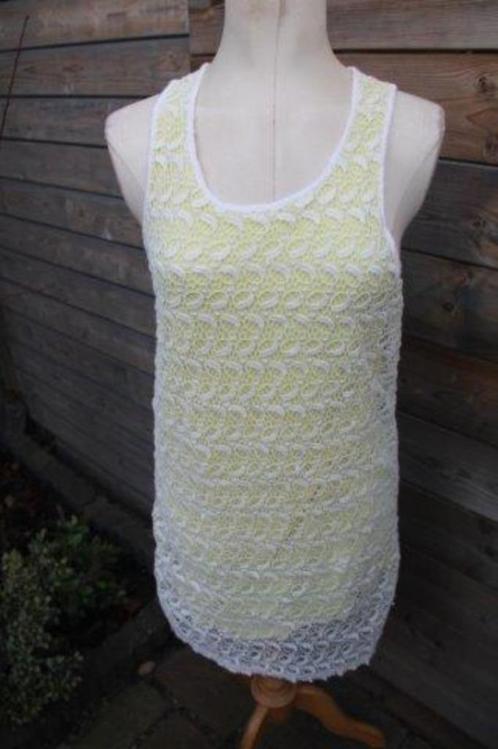 Jurk wit/ geel kant Eleven Paris mt M Vaste prijs AANBIEDING, Kleding | Dames, Jurken, Zo goed als nieuw, Maat 38/40 (M), Geel