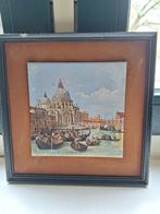 Antieke wandtegel van canaletto, Ophalen of Verzenden