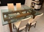 Calligaris Hyper Extending Glass Table, Huis en Inrichting, Tafels | Eettafels, Ophalen, 50 tot 100 cm, Vijf personen of meer