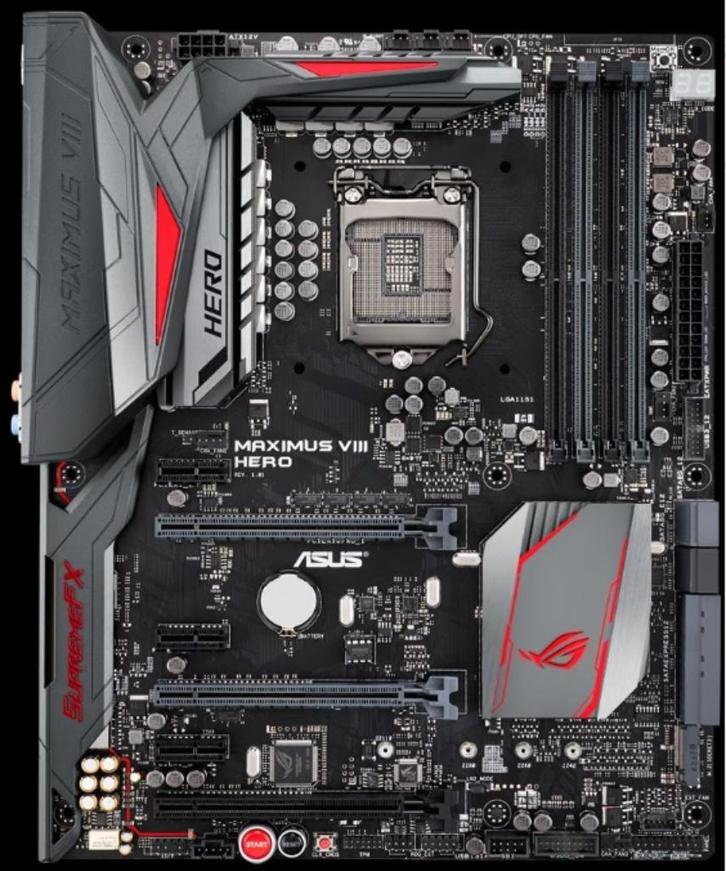 ASUS Republic Of Gamers Z170 MAXIMUS VIII HERO socket 1151, Computers en Software, Moederborden, Gebruikt, DDR4, Verzenden